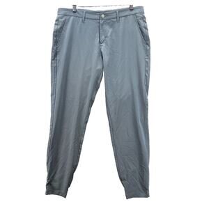 Primo Pants Men 34 Reg Performance Golf Jogger Stretch Tapered Zip Ankle Gray